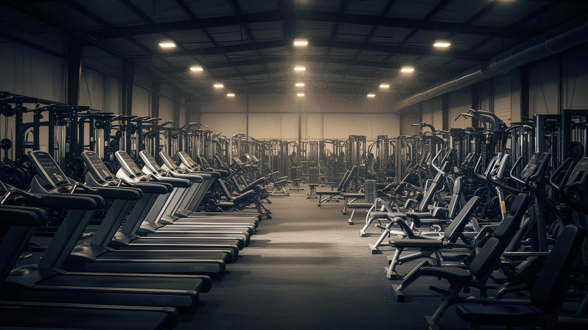 Gym equipment liquidation sale