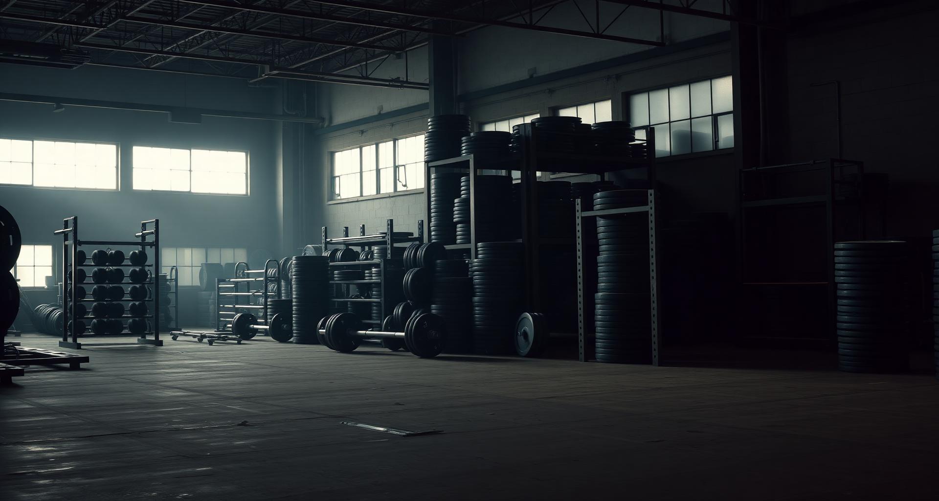 Commercial gym floor