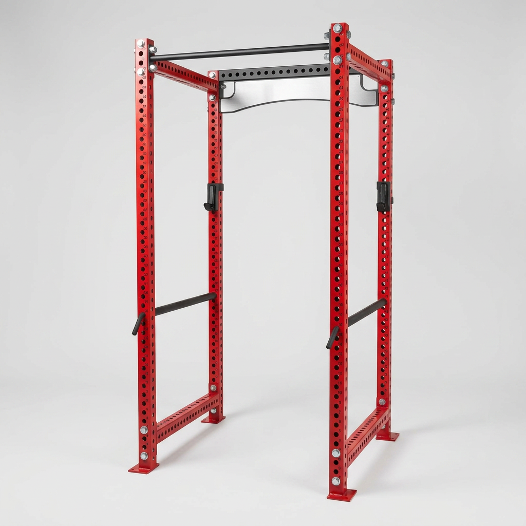 Red Tall Fray Rack